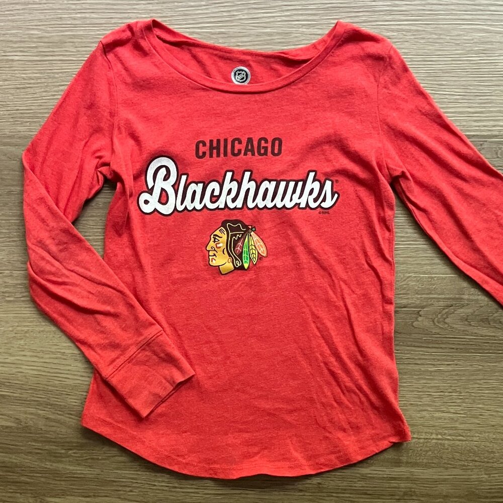 NHL Licensed Chicago Blackhawks Long Sleeve T-Shirt*